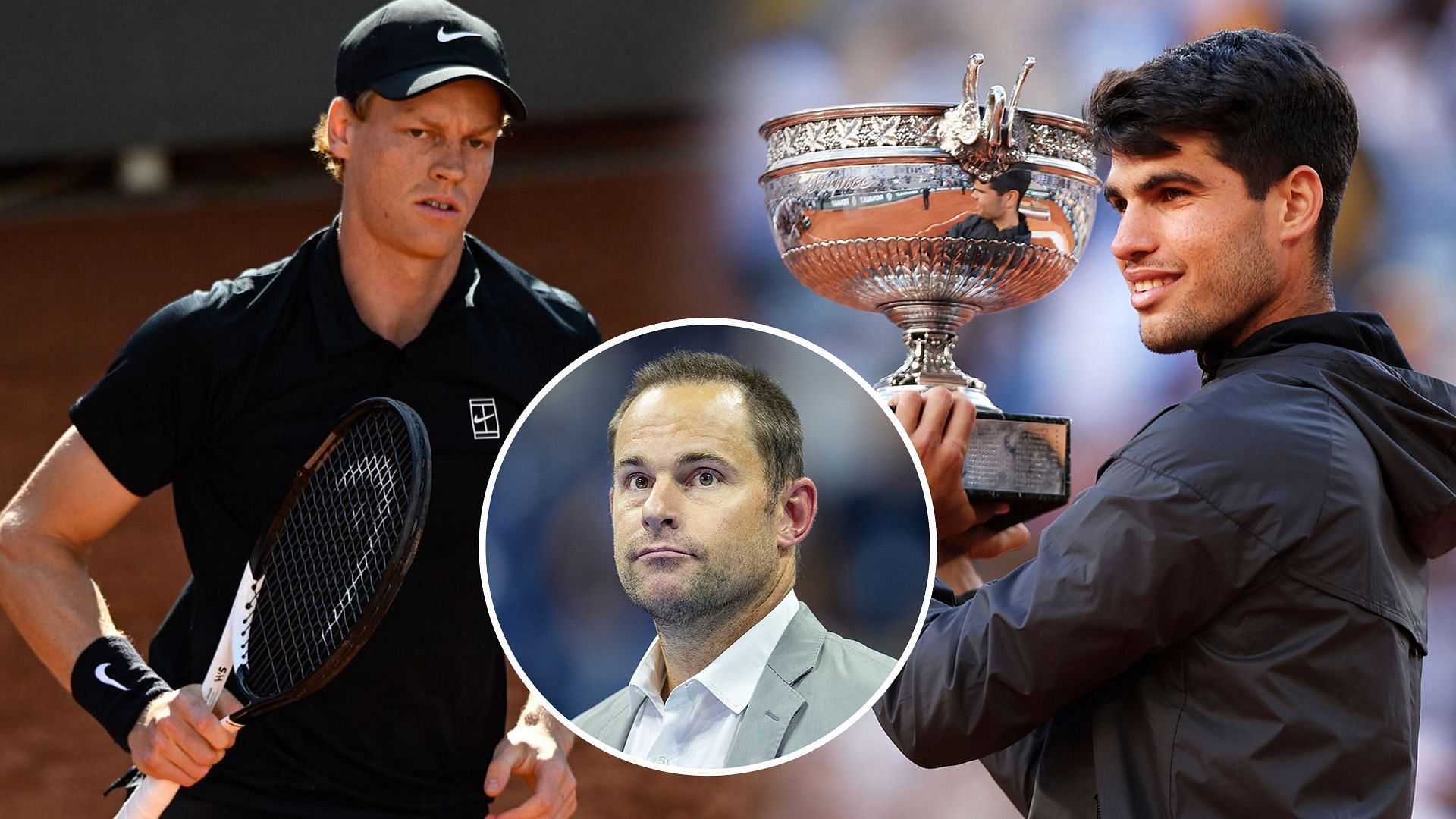 Andy Roddick has broken down what Jannik Sinner needs to do to beat Carlos Alcaraz on clay. Source: Getty