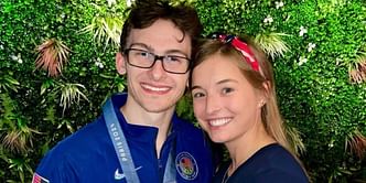 Stephen Nedoroscik and girlfriend Tess McCracken make feelings known as gymnast’s talent agency wins prestigious honor
