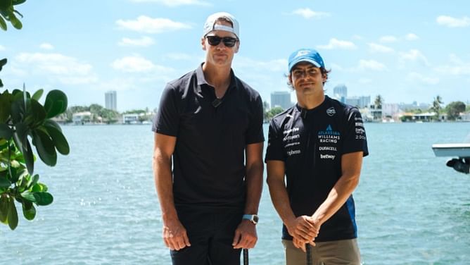 In Pictures: Carlos Sainz features in a special collaboration with American legend Tom Brady