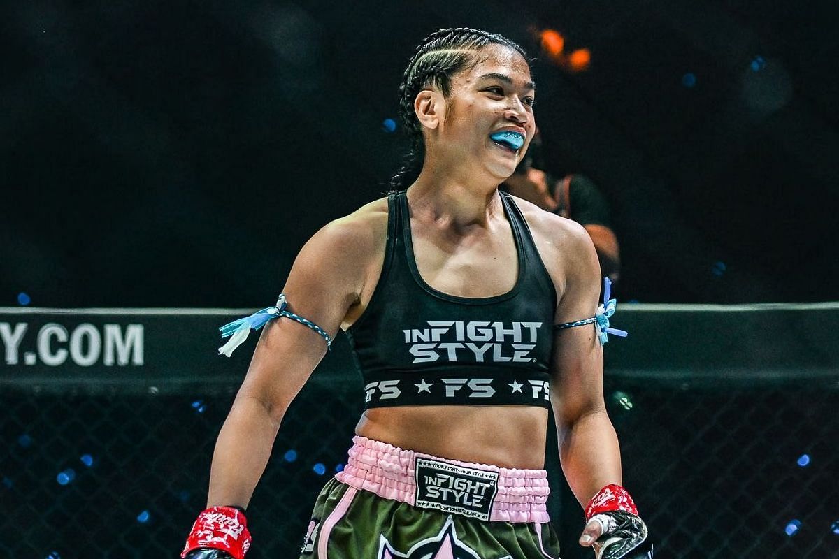 Jackie Buntan talks about the target on her back as a world champion. [Photo from ONE Championship]