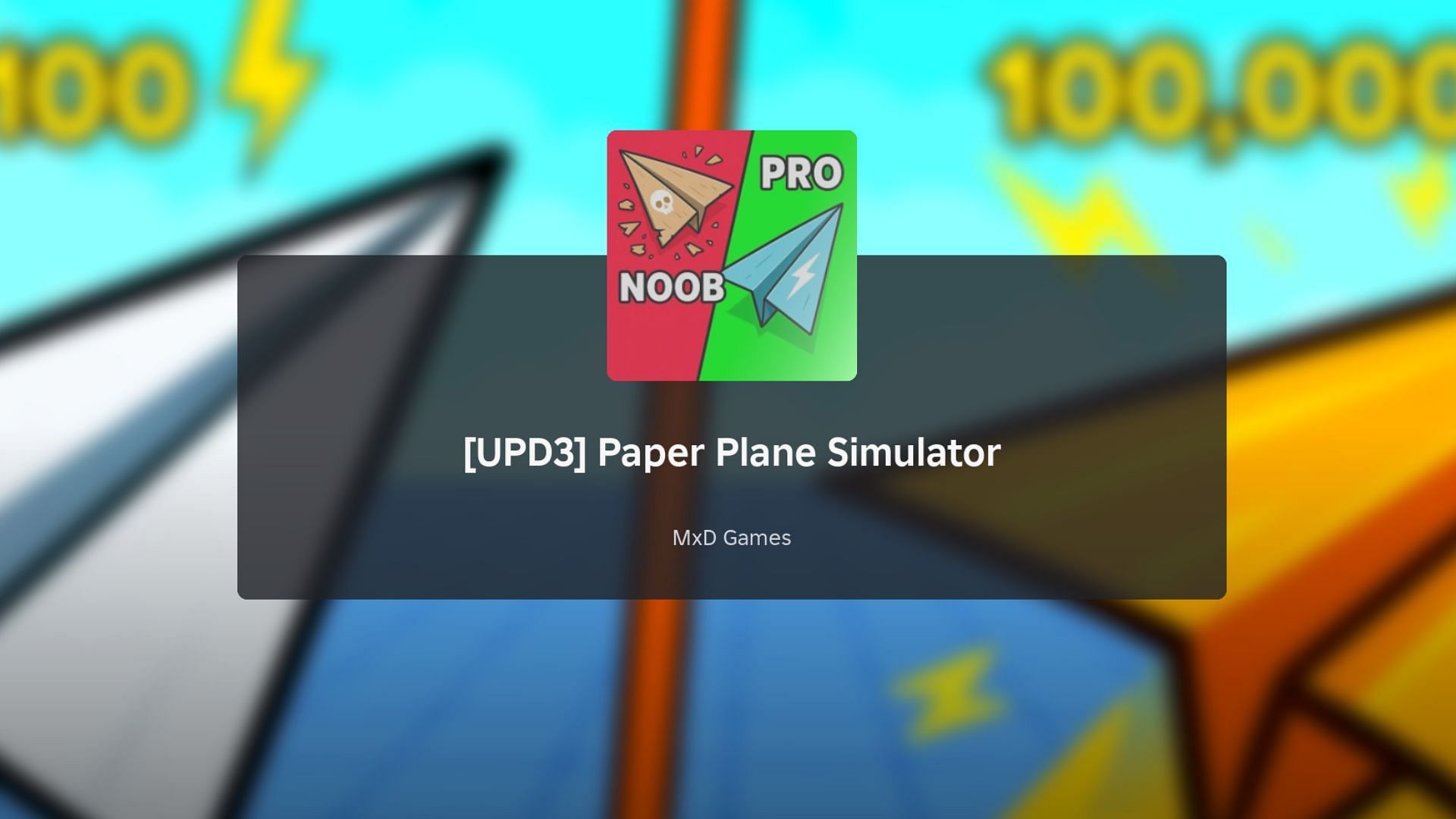 Paper Plane Simulator loading screen