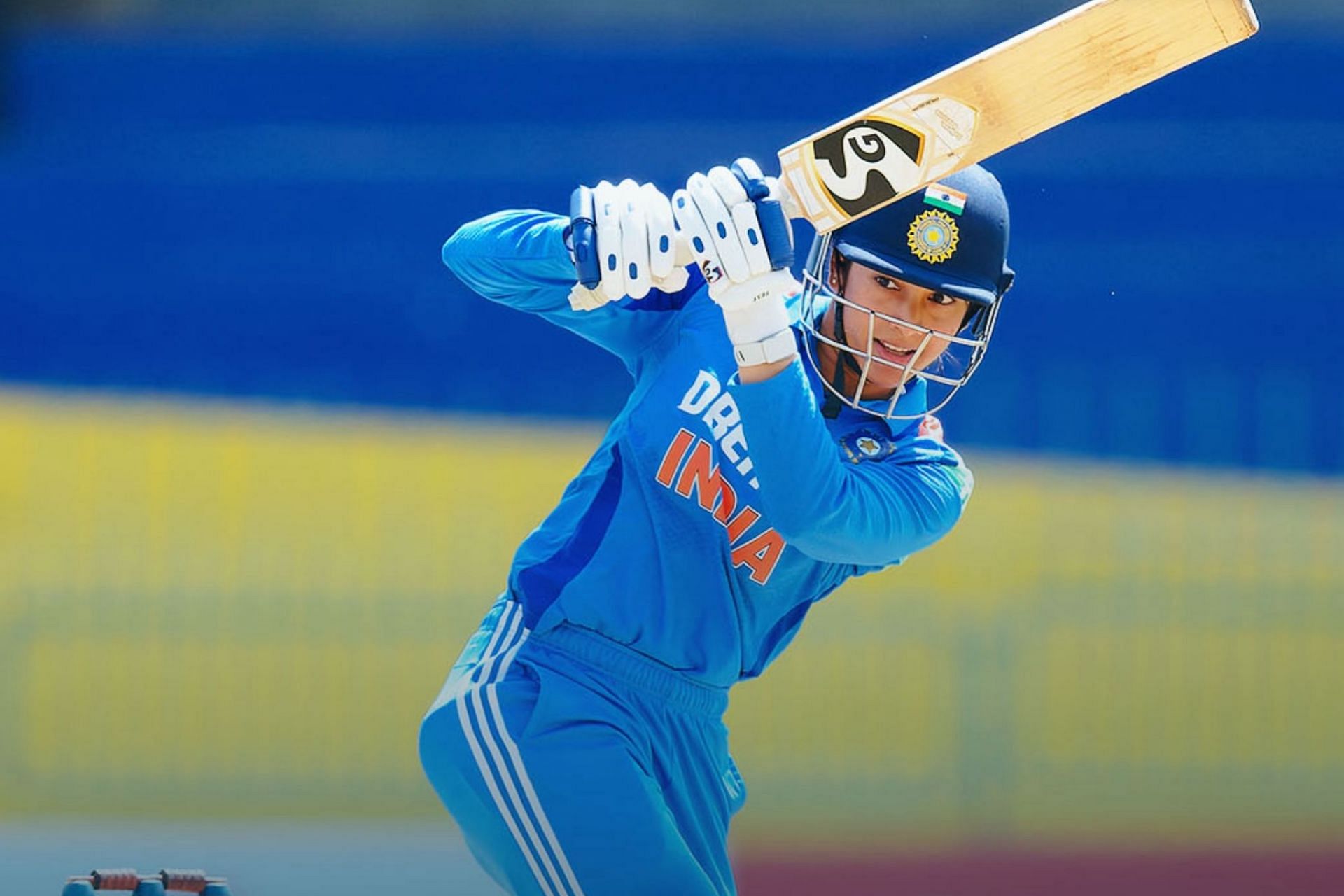 Smriti Mandhana brought up her 11th ODI century against Sri Lanka (Image via X-@ICC)