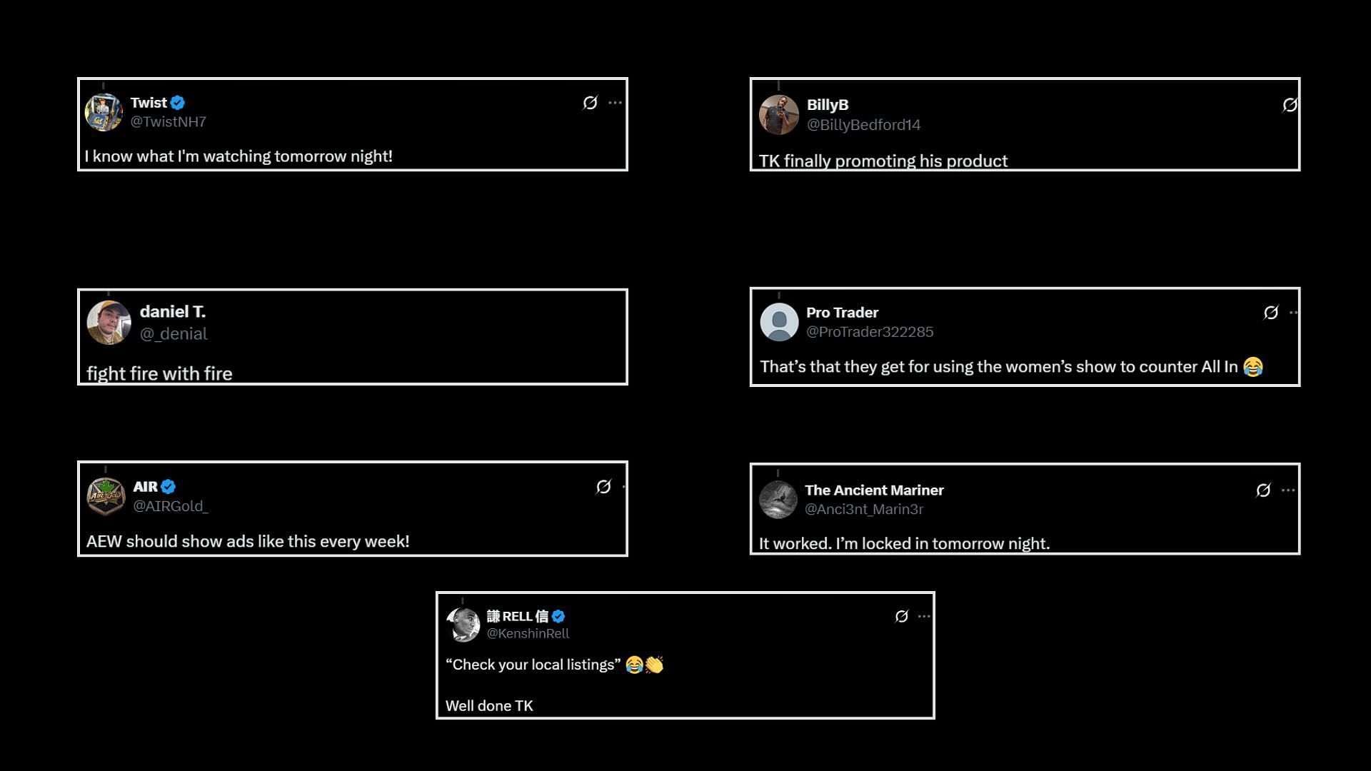 Fans react to the advertisement [Credit: Fan reactions on X]