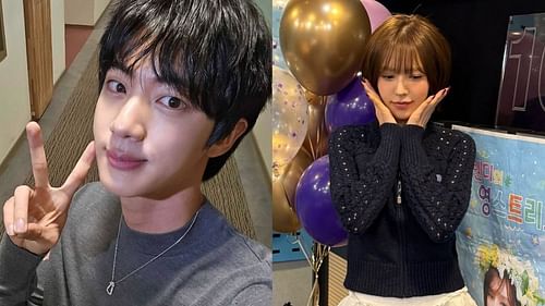 Featuring BTS' Jin and Wendy (Image via @sbsyoungstreet/Instagram)