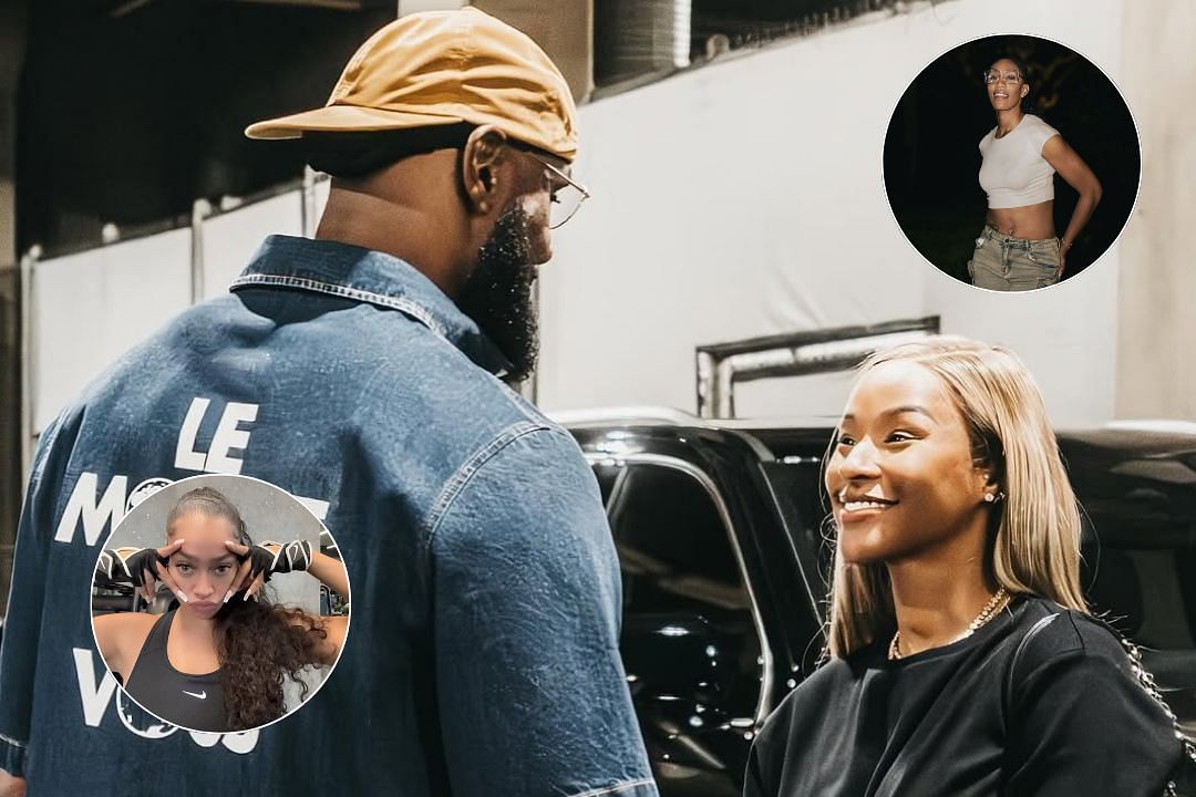 LeBron James, and Savannah James, Lala Anthony , and Aja Wilson from Instagram