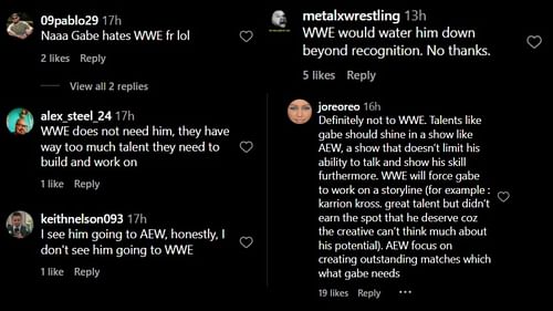 Fans speculate about Gabe Kidd's future. (Images via WRESTLING REPUBLIC Instagram)