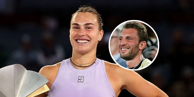 Aryna Sabalenka's boyfriend Georgios pens loving messages for Belarusian as she celebrates 27th birthday days after Madrid Open glory