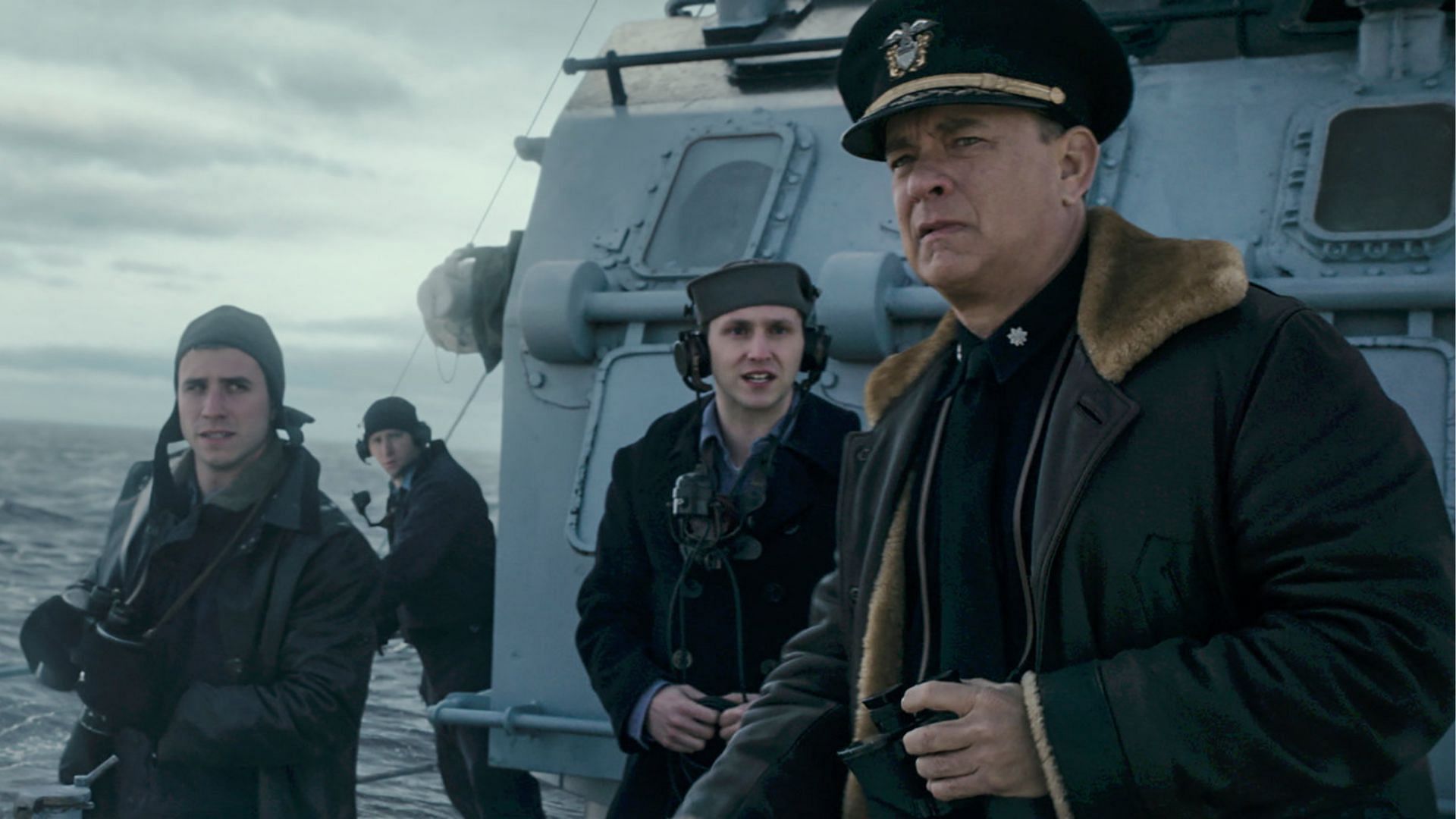 a still from Greyhound (image via Apple TV+)