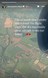 Screengrab of Emma Davies Dixon's IG Story/@emmadaviesdixon