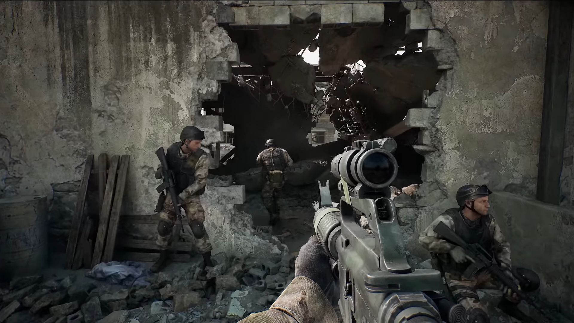 A still from Delta Force Black Hawk Down campaign trailer, Black Hawk Down, Delta Force, Delta Force campaign mode