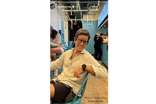 Rebecca Donaldson's comment on Carlos Onoros...Credits-Instagram
