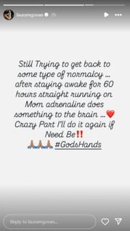 Govan opens up about the aftermath of Alijah Arenas' accident (Image: IG/lauramgovan)