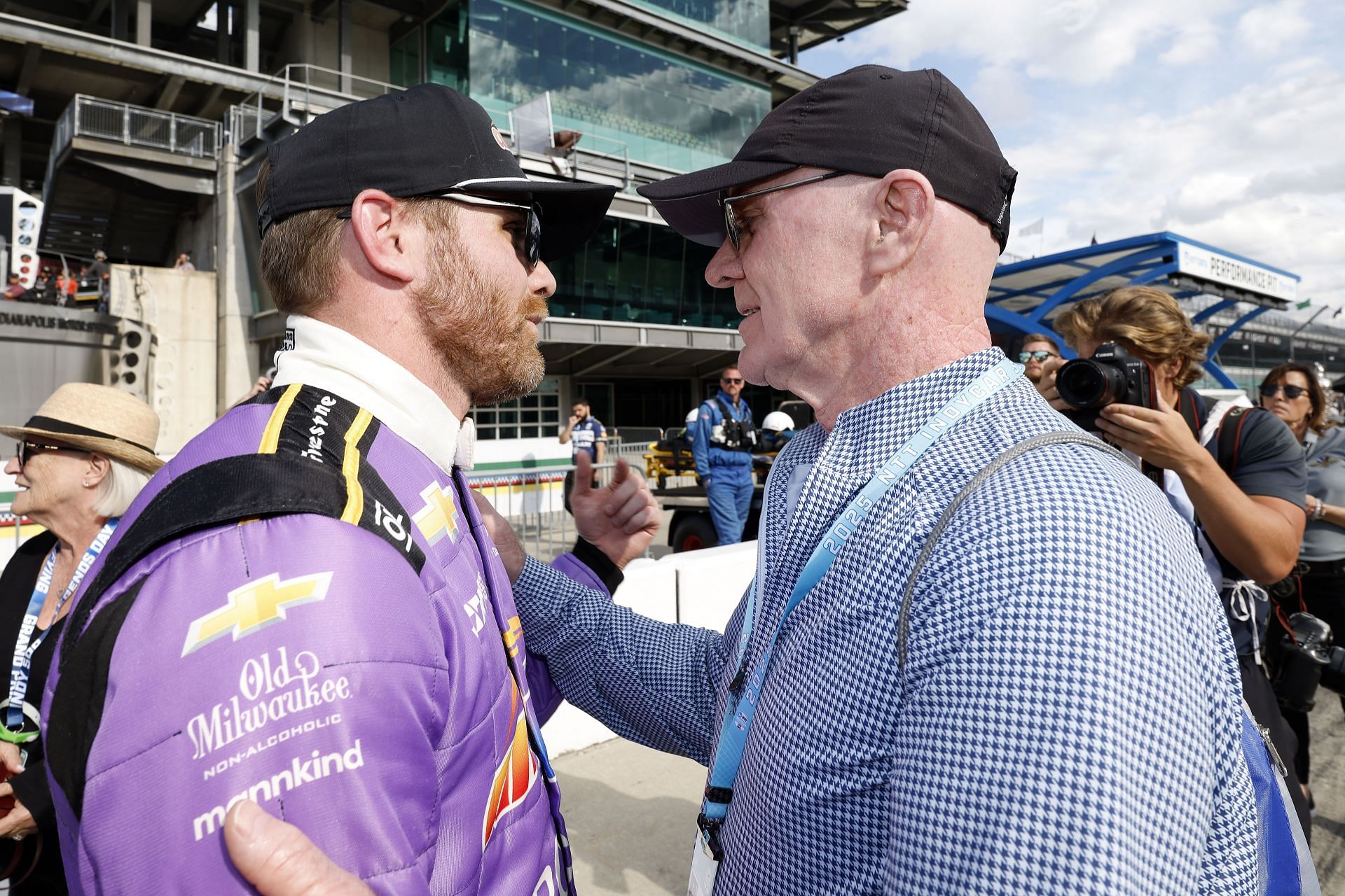 Conor Daly (L) and Derek Daly (R) at the 109th Running Of The Indianapolis 500 - Source: Getty