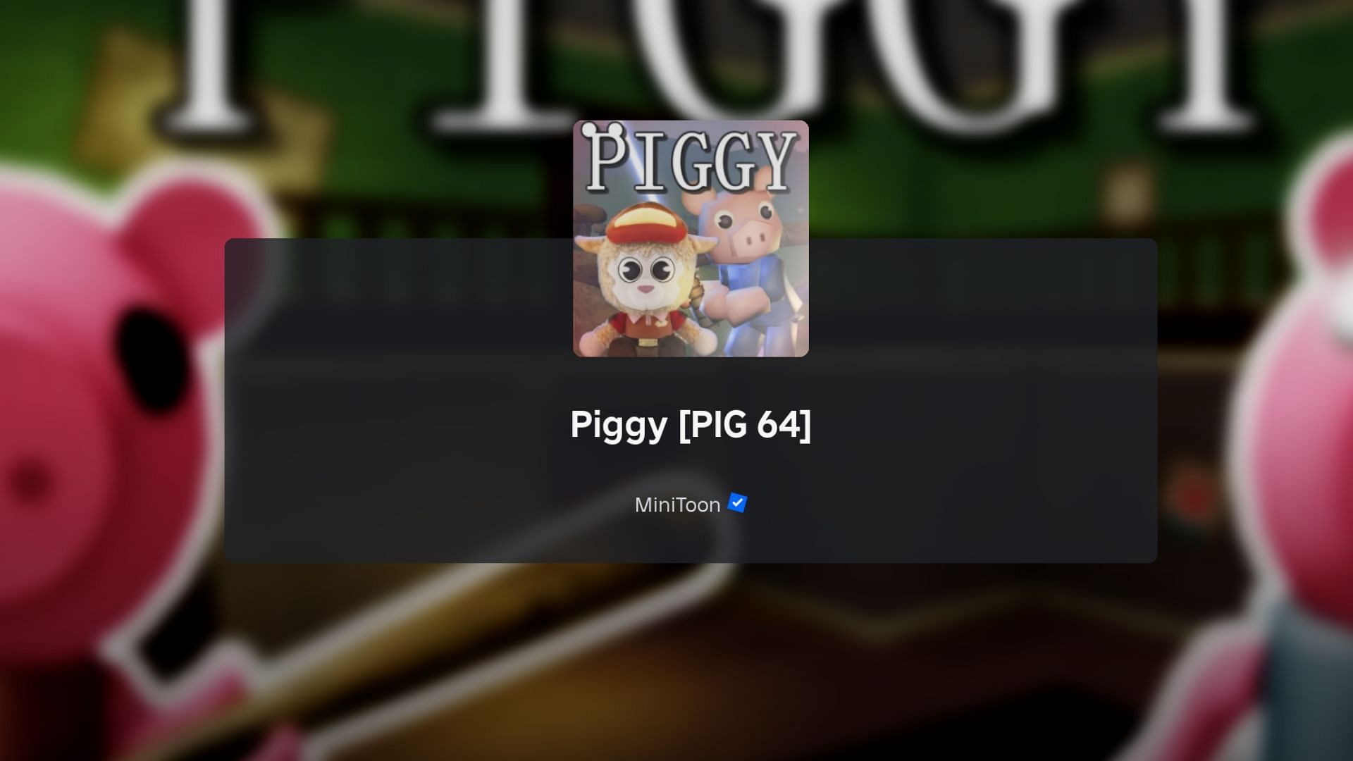 Piggy PIG 64 loading screen