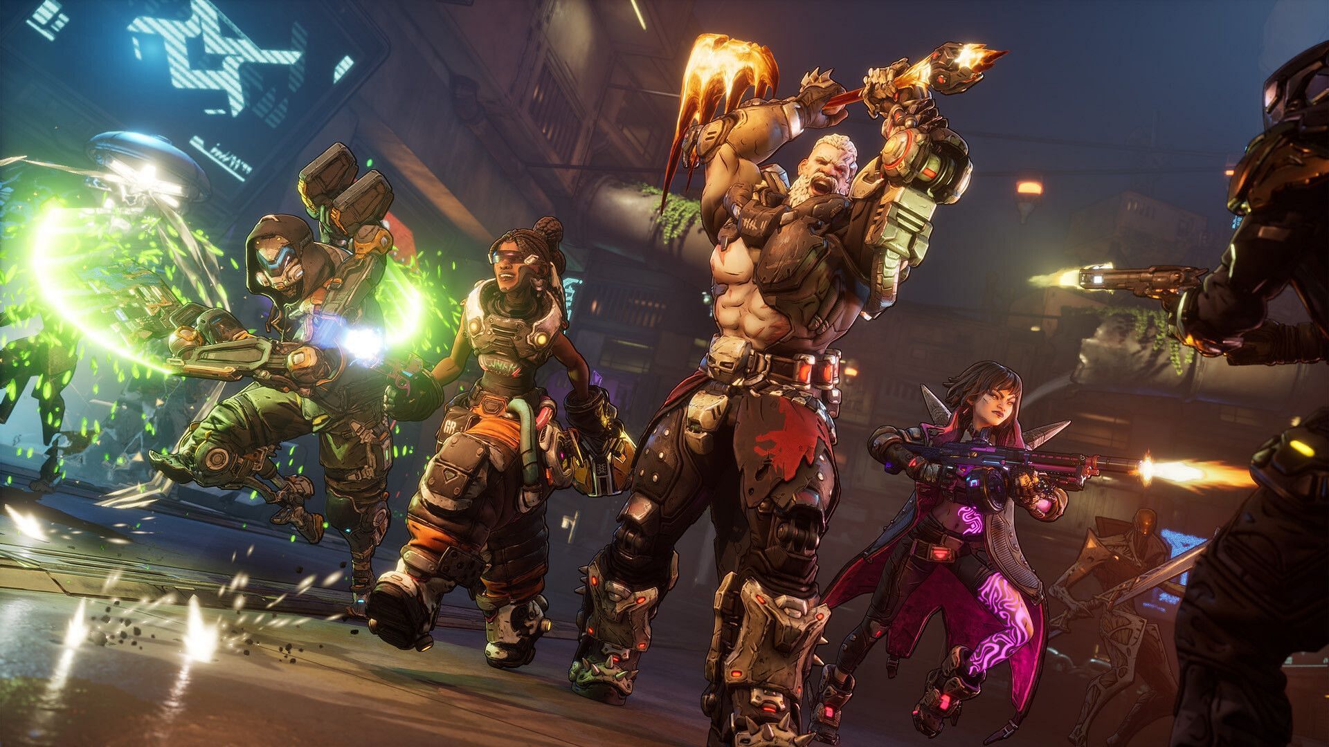 Play as one of four unique Vault Hunters in an all-new adventure (Image via 2k)
