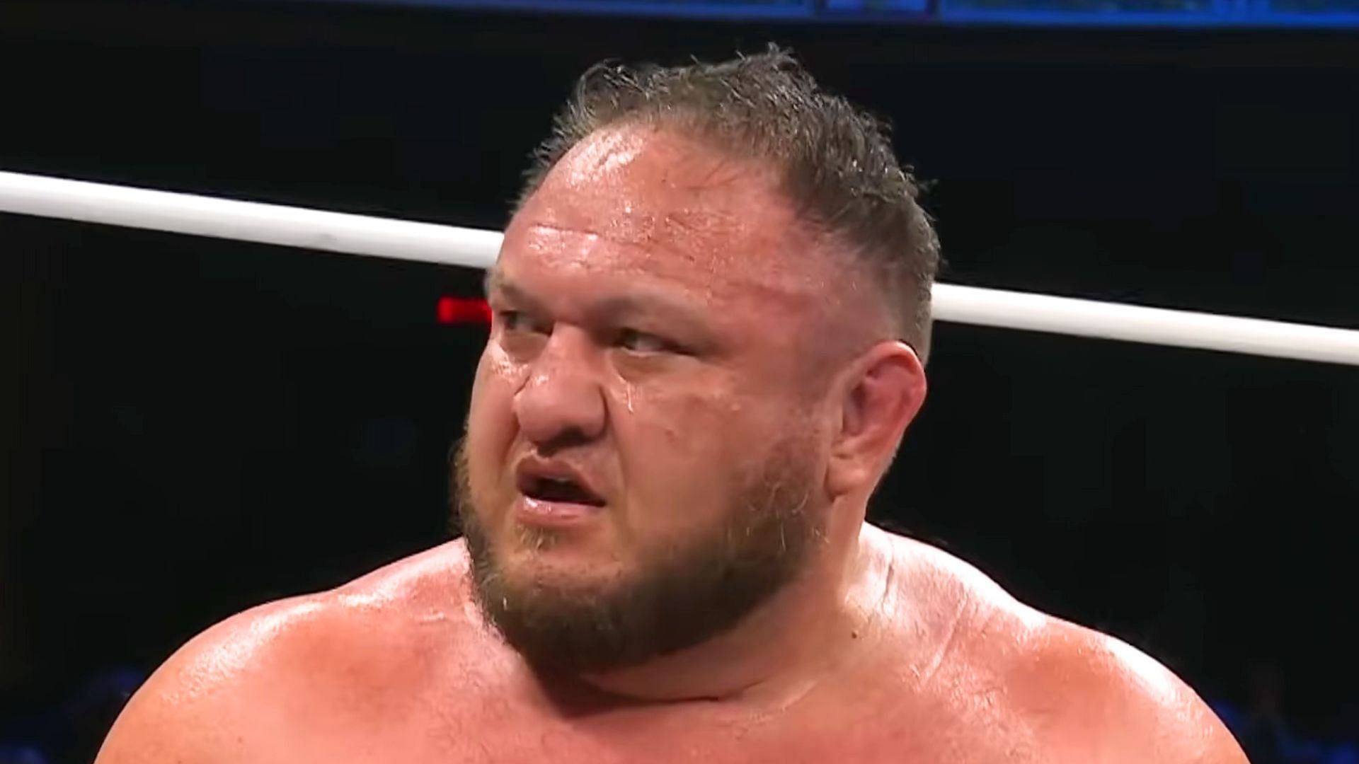 Samoa Joe is a former AEW World Champion. (Image via AEW YouTube)