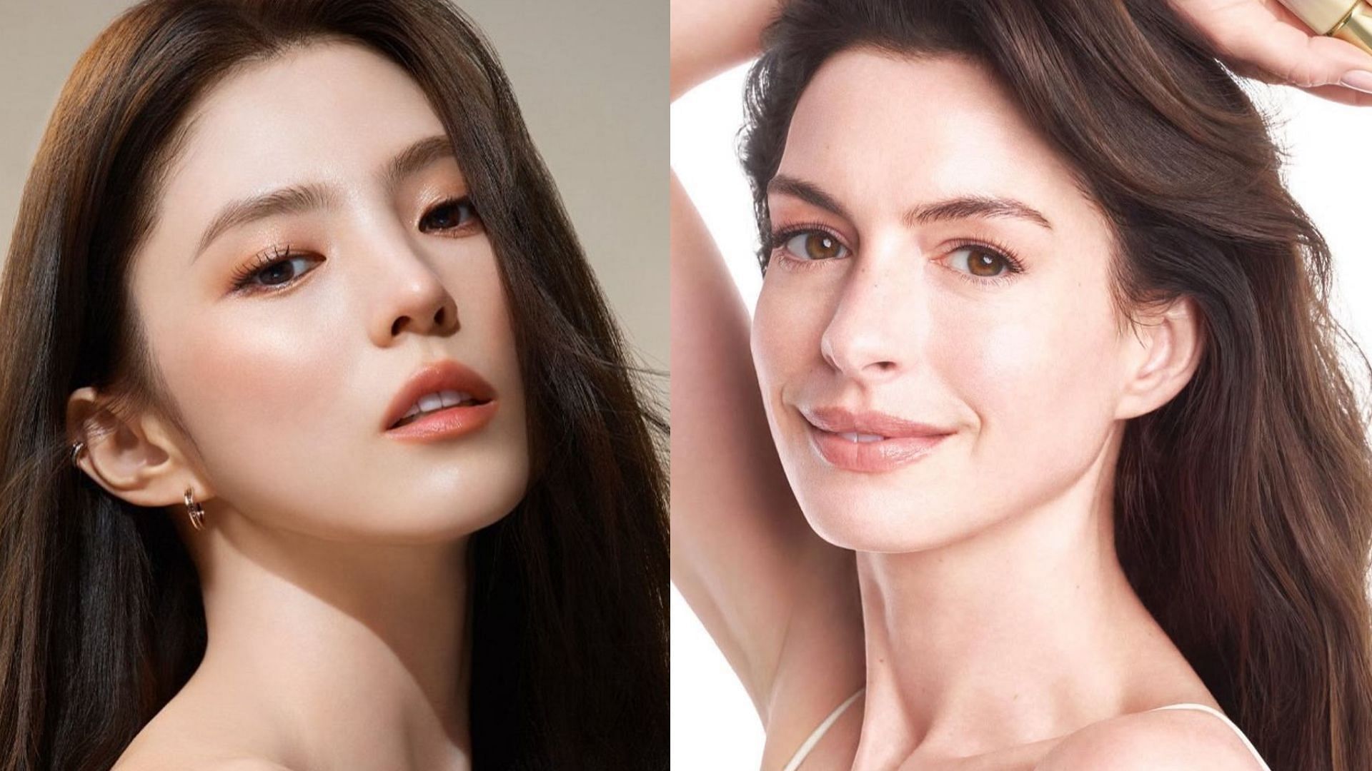 Han Soo-hee and Anne Hathaway (Image via Instagram/@xeesoxee, @annehathaway)