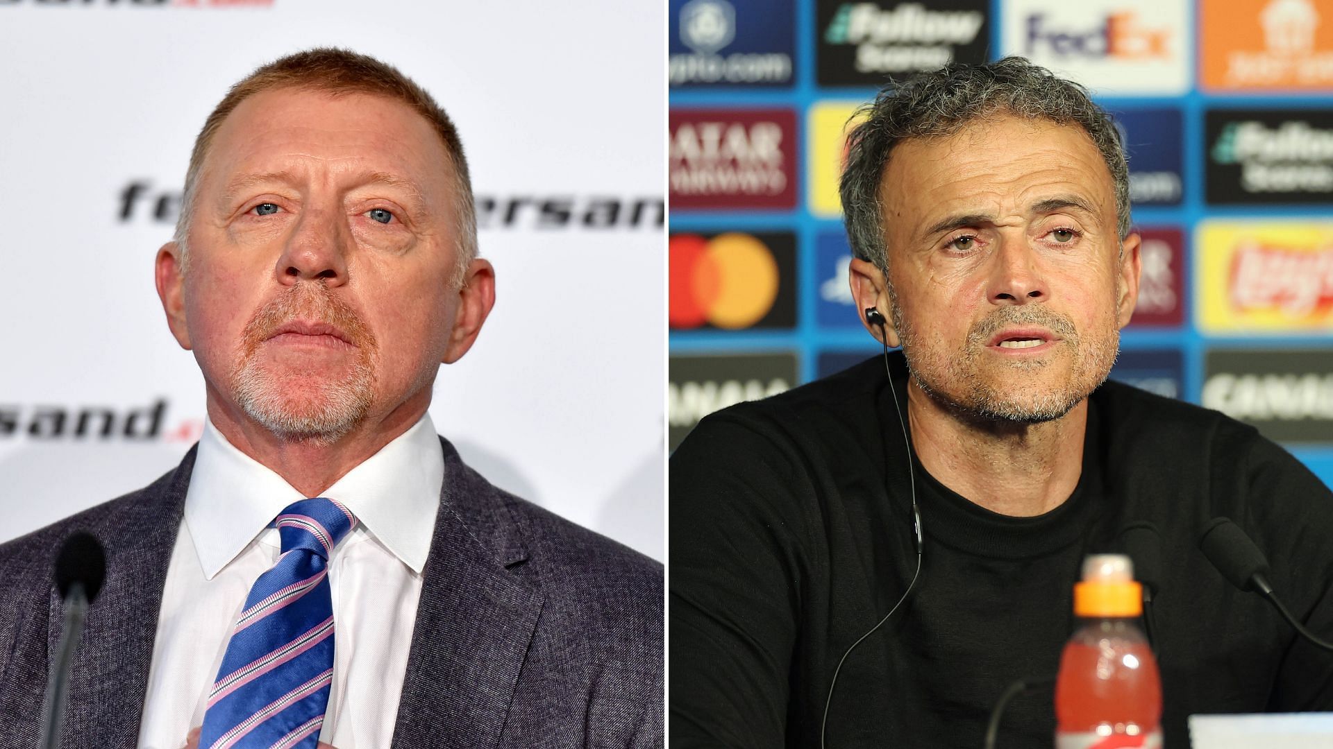 Boris Becker (L); Luis Enrique (R) - Source: Getty 
