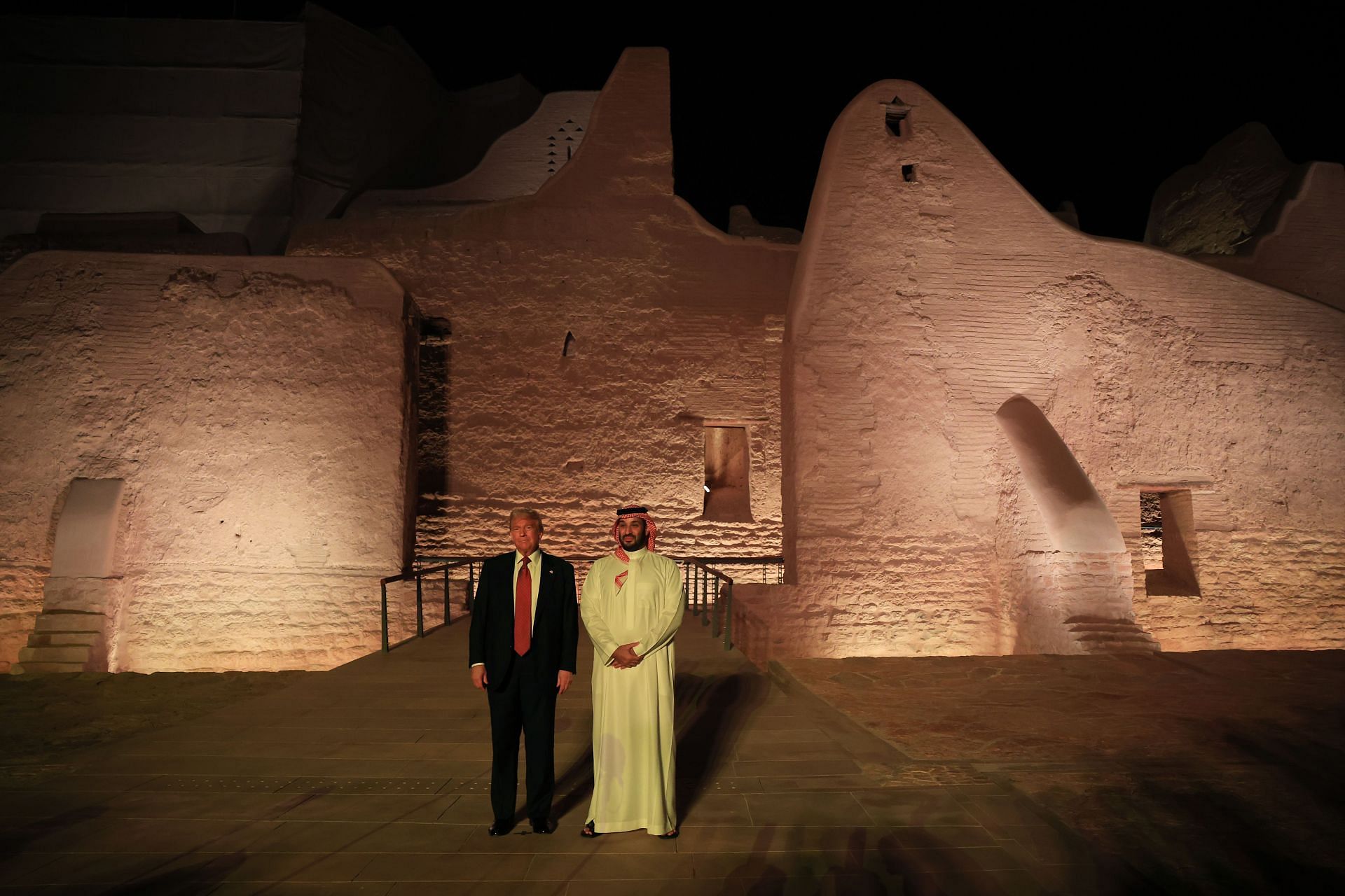 President Trump Makes First Middle East Trip Of His Second Term - Source: Getty