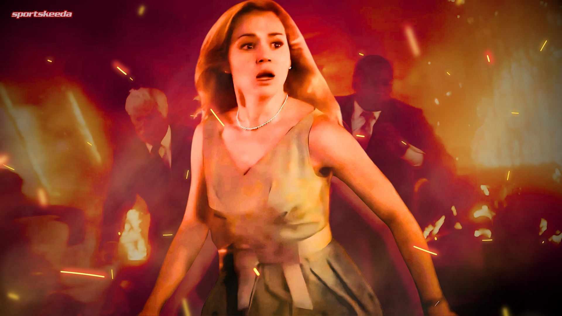 An image taken from the 2025 film Final Destination: Bloodlines (Custom cover edited by Sportskeeda, Original Image [Warner Bros. Pictures])