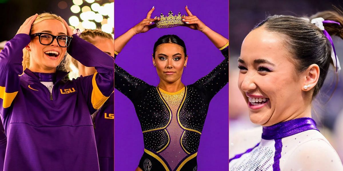 Olivia Dunne and Aleah Finnegan react to LSU Gymnast Alexis Jeffrey