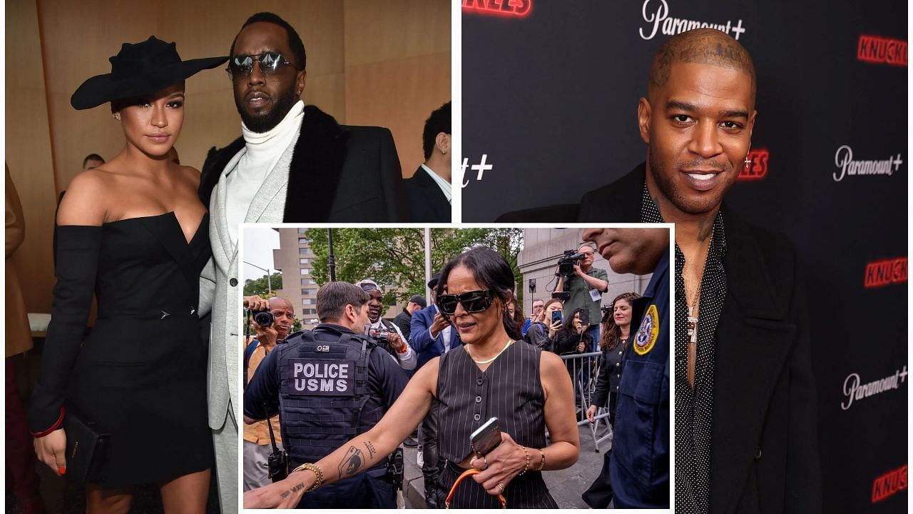 L to R:  Cassie, Diddy, Capricorn Clark and Kid Cudi ( images via Getty)