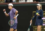 Alex de Minaur and Katie Boulter at the BNP Paribas Open 2025. (Photo: Getty)