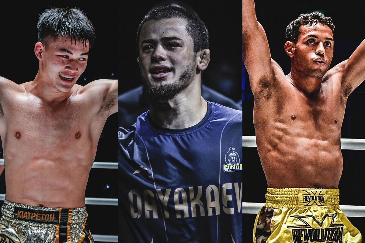 Rambolek (left), Abdulla Dayakaev (middle), and Felipe Lobo (right) | Image credit: ONE Championship