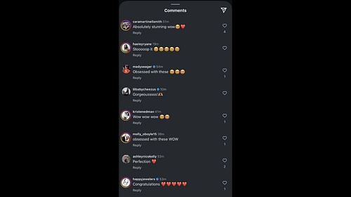 Screenshot of Chase Bellinger, Madisyn Seager and Haeley Ryane's comments on Meghan Murphy's Instagram post (Image from - Instagram.com/@injector_meghan)