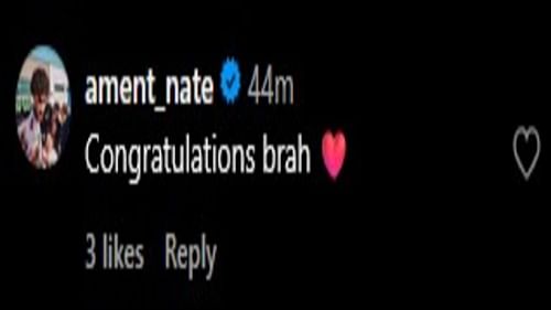Image via the comments of Acaden Lewis' Instagram post.
