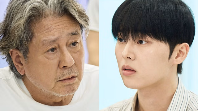 Choi Min-sik and Choi Hyun-wook at the table read of The Notes from the Last Row (Image via Instagram/@netflixkr)