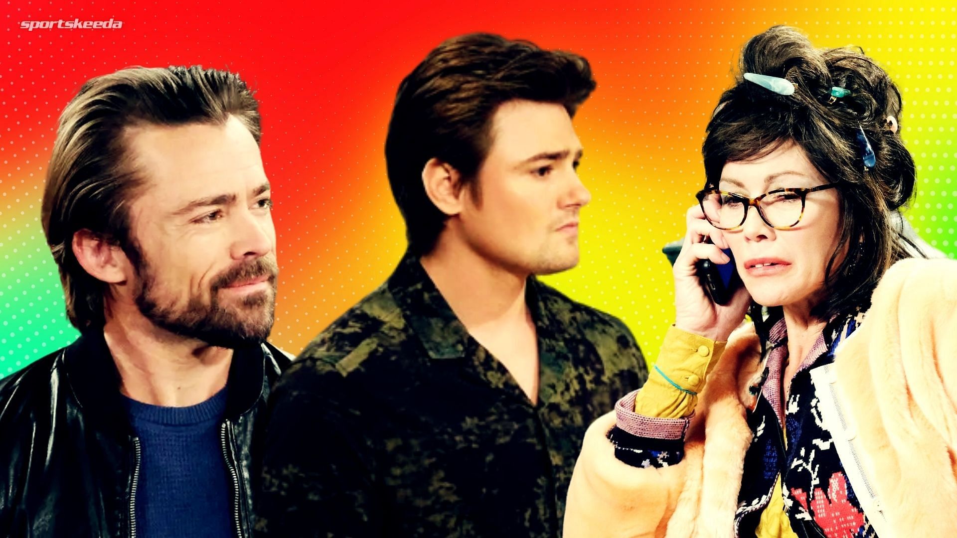 Philip, Johnny and Susan have eventful week ahead of them on DOOL (Custom cover edited by Sportskeeda, Original images via Peacock/@Days of Our Lives)
