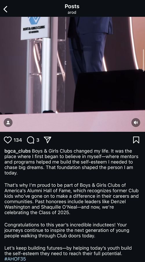 A-Rod's Instagram Reel