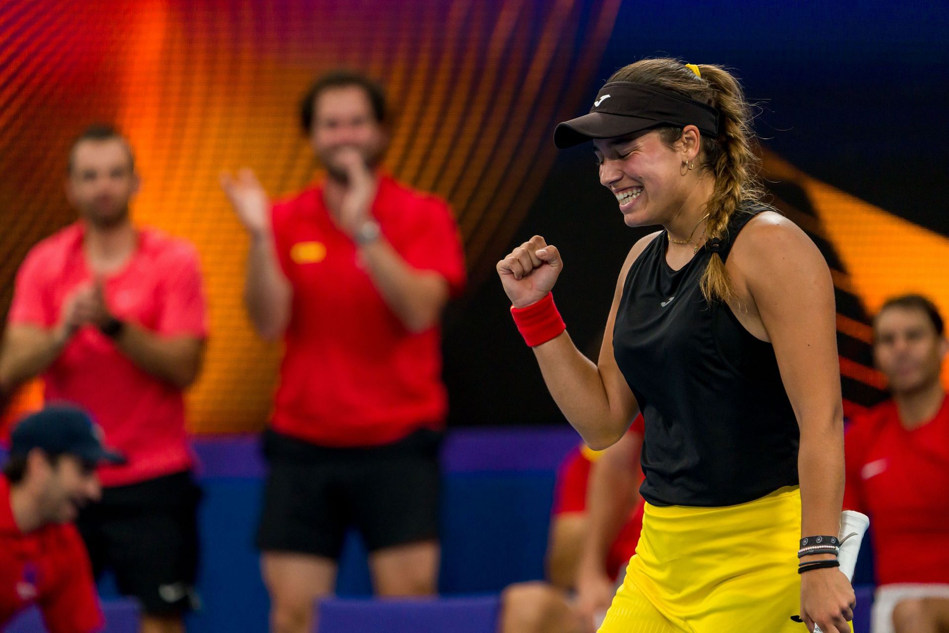 Jessica Bouzas Maneiro at the 2023 United Cup. (Source: Getty)