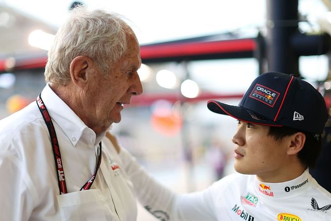 Yuki Tsunoda 'getting better and better' in comparison to Max Verstappen, states Helmut Marko