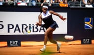 Gauff in action at the 2025 Italian Open (Source: Getty)