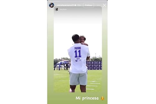 Micah Parsons sends 2-word message in Spanish for 2-year-old daughter Milana, Instagram