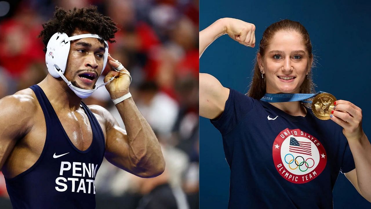 Carter Starocci and Amit Elor (Image via: Both Getty)