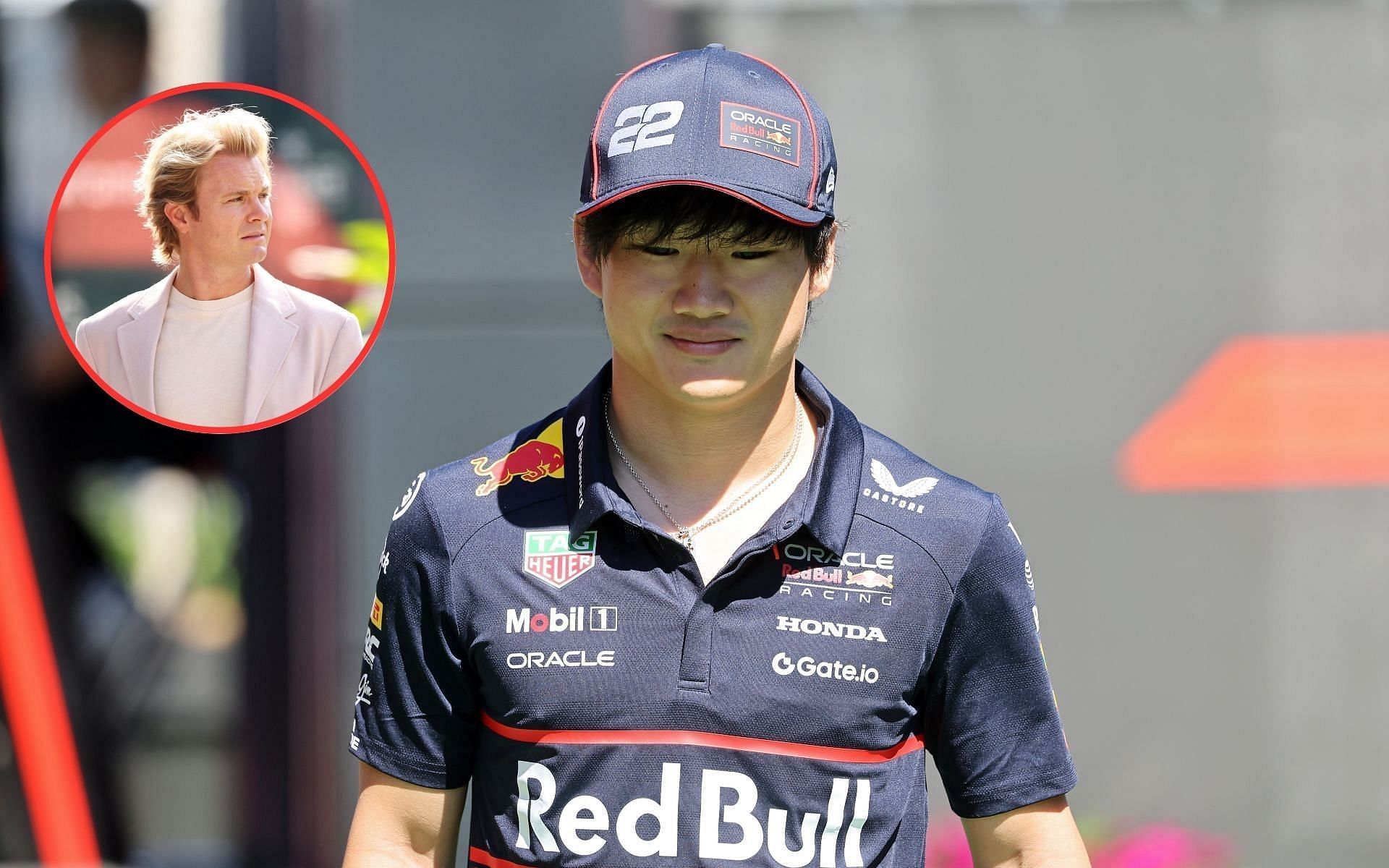 Nico Rosberg and Yuki Tsunoda