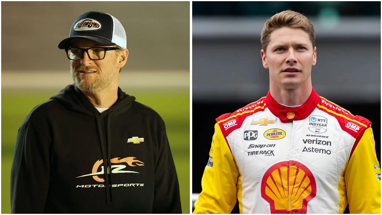 Dale Earnhardt Jr. and Josef Newgarden