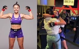 Luana Santos shares special moment with Nina-Marie Daniele after dominant UFC Vegas 106 win