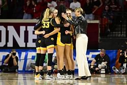 IN PIC: Iowa HC Jan Jensen and Hawkeyes hoopers enjoy last day of spring workout by playing a "surprise pickleball tourney"
