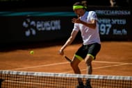 Zverev in action at the Italian Open 2025 - Day Seven - Source: Getty