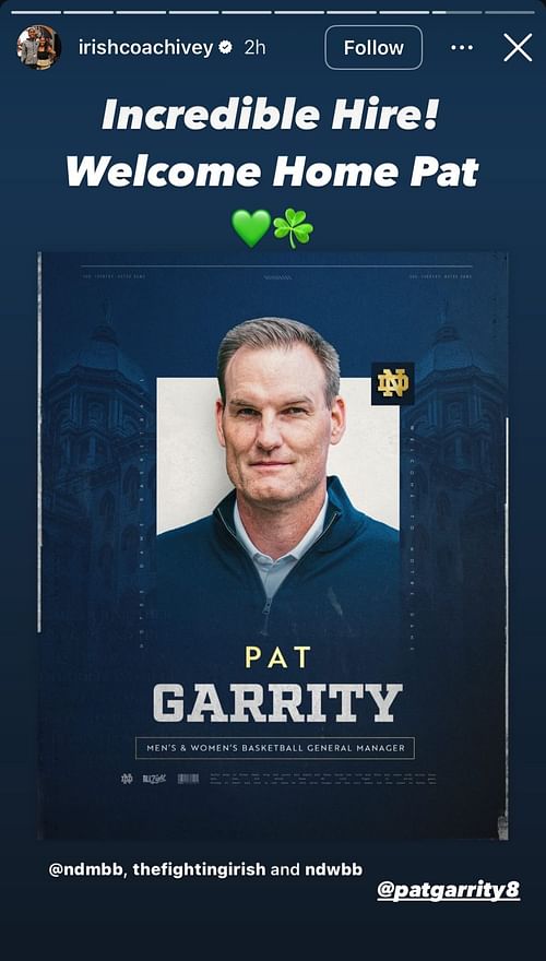 Niele Ivey reacts to news of Pat Garrity's hire