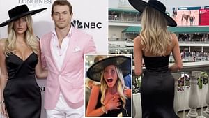 Braxton Berrios' GF Alix Earle faces wardrobe malfunction over winning bet at Kentucky Derby