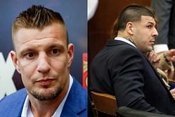 "I may or may not have seen it live" - Rob Gronkowski pleads the fifth on Aaron Hernandez j**king off in Patriots team meetings