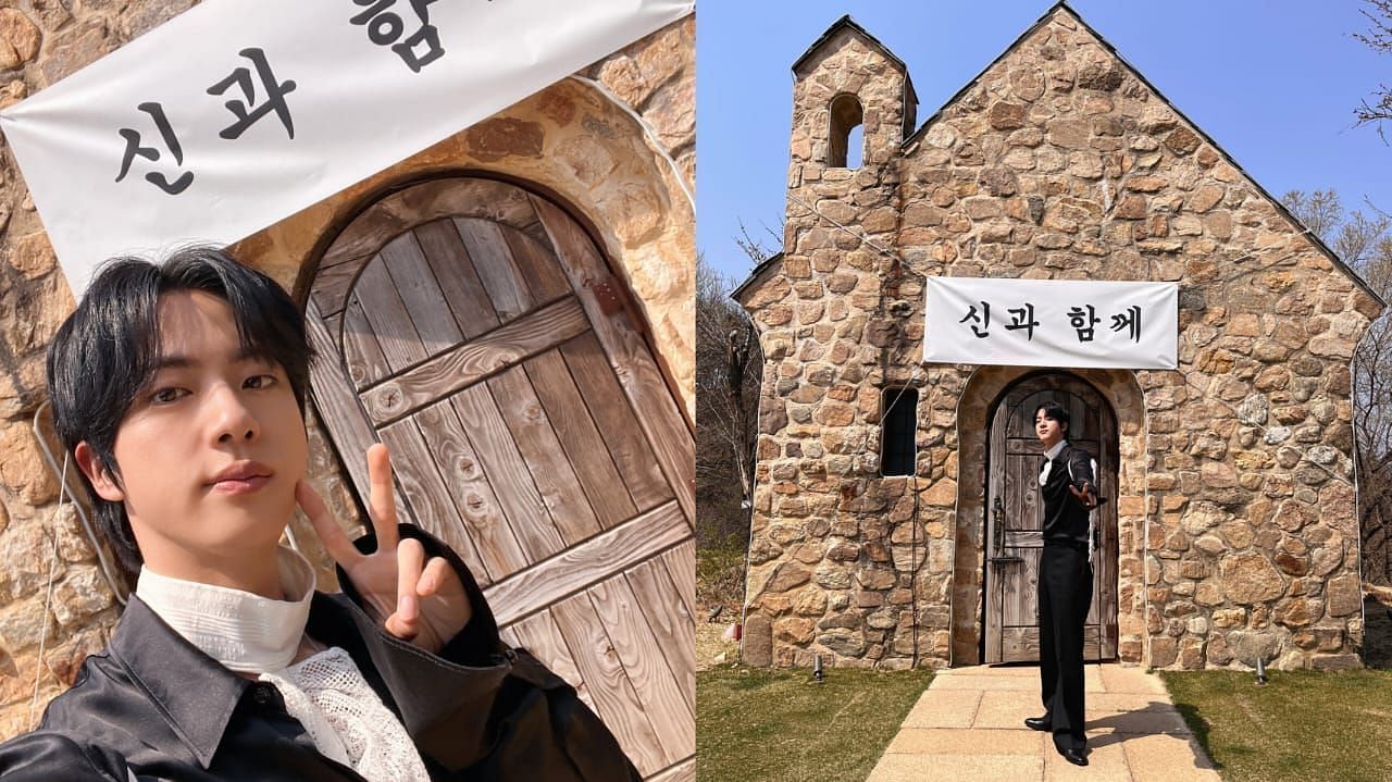 Fans react hilariously as Jin reveals intention to invite BTS members to join Screwballs because of the free gifts given on the show  (Image via @bts_bighit/X)