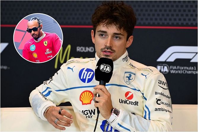 Charles Leclerc's 2-word reaction to finding out Lewis Hamilton finished 5th in the F1 Monaco GP