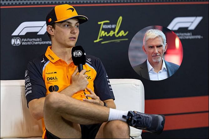 Damon Hill reacts to Oscar Piastri's hilarious explanation of his lineage connecting him to Italy