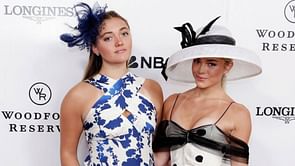 Olivia Dunne reacts to sister Julz’s highlights from the Kentucky Derby